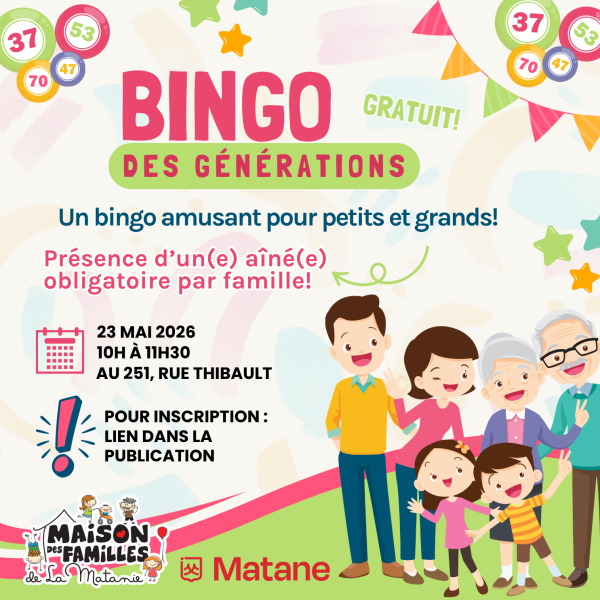 Bingo des Générations!